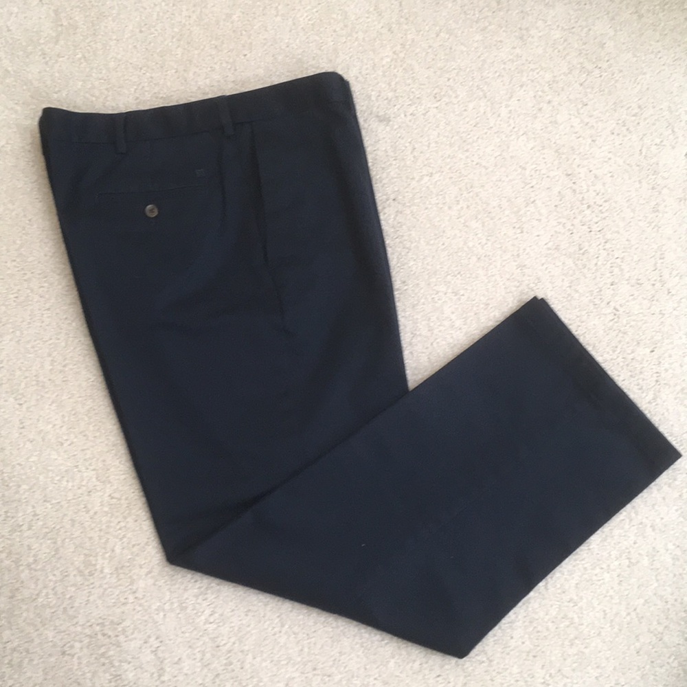 Haggar Dark Navy Work to Weekend Khakis 38x31